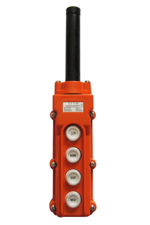 Пост кнопочный(тельферный) без ключа ПКТ-40(оранжевый)
