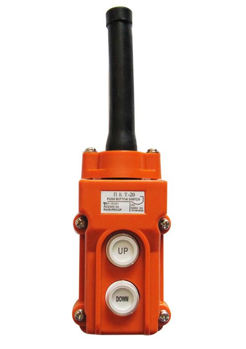 Пост кнопочный(тельферный) ПКТ-20 ABS-пластик IP54